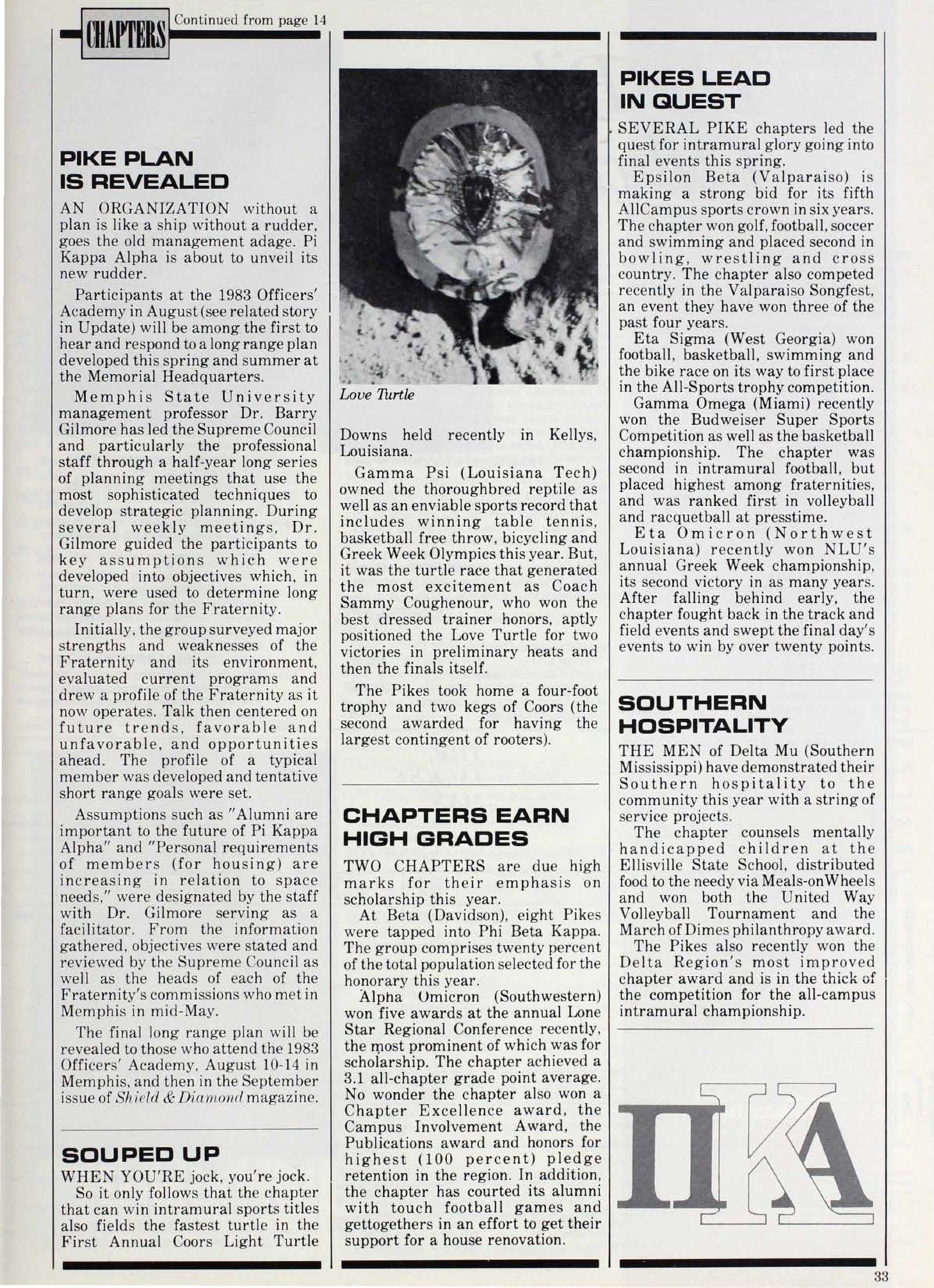 Chapters, Continued, June 1983